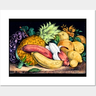 A Bounty of Tropical Fruits, 1871 Posters and Art